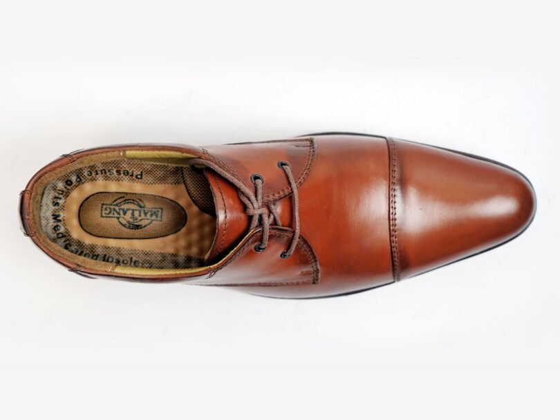 Cap toe Derby leather Brown - Image 6