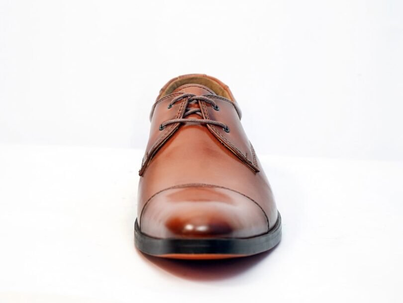 Cap toe Derby leather Brown - Image 8