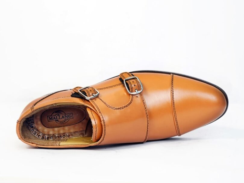 Double Monk Strap leather Shoes - Image 9