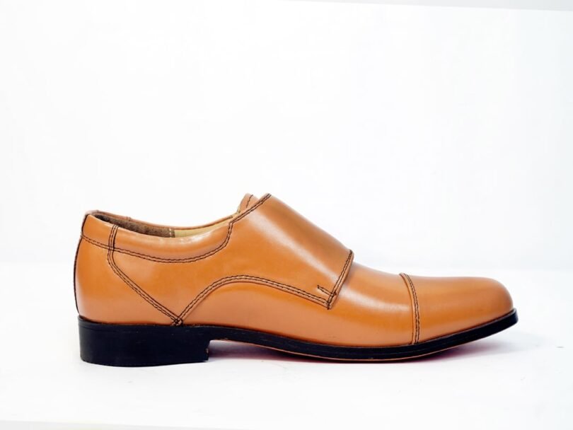 Double Monk Strap leather Shoes - Image 5