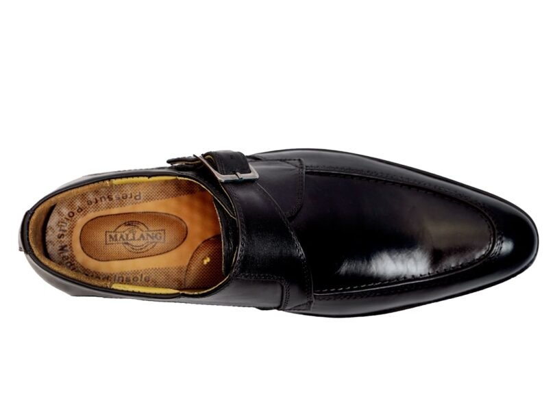 Single Monk Strap Leather Black - Image 2