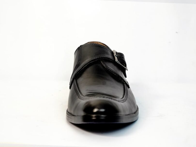 Single Monk Strap Leather Black - Image 3