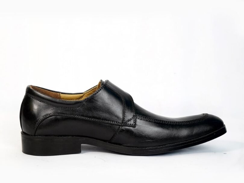 Single Monk Strap Leather Black - Image 5