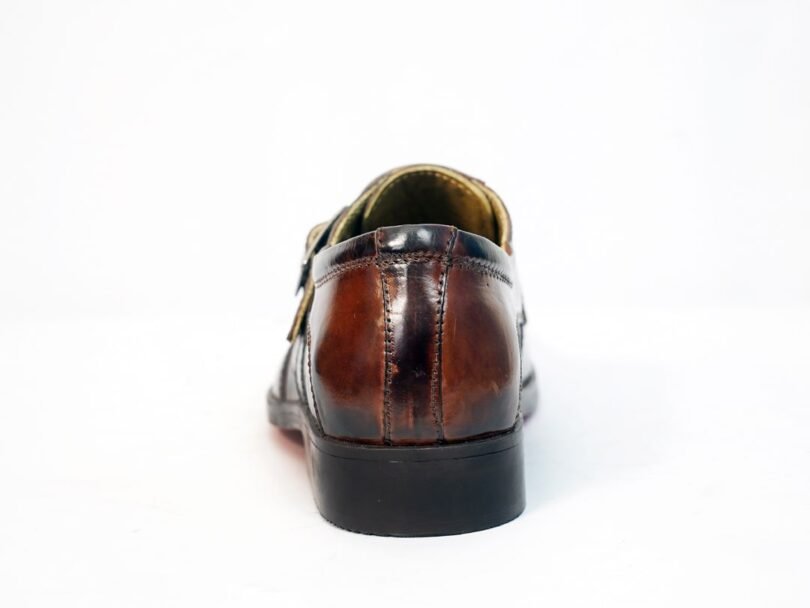 Single Monk Strap Leather Brown - Image 3